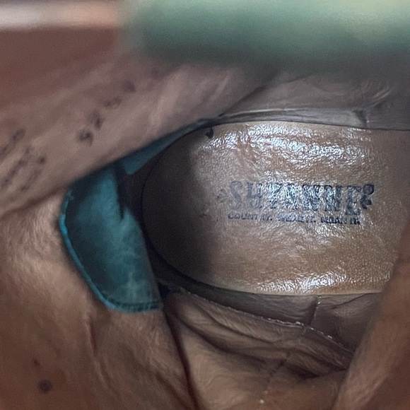 Shyanne Green and Brown Heeled Boots - Picture 5 of 11